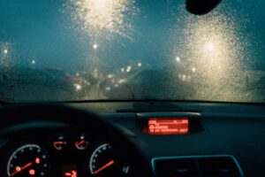 car in bad weather